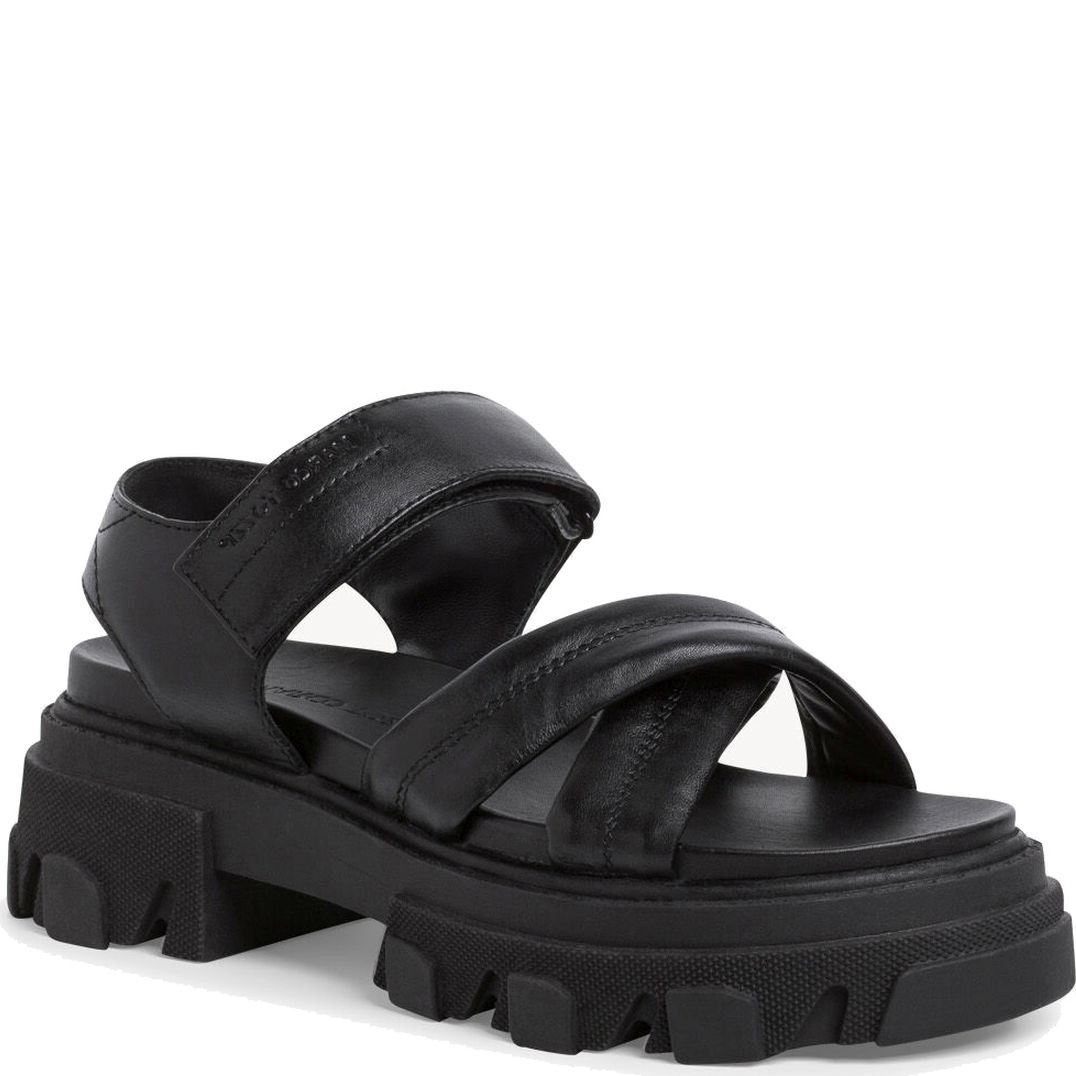 MARCO TOZZI Basutės moterims, Juoda, SANDALS 1
