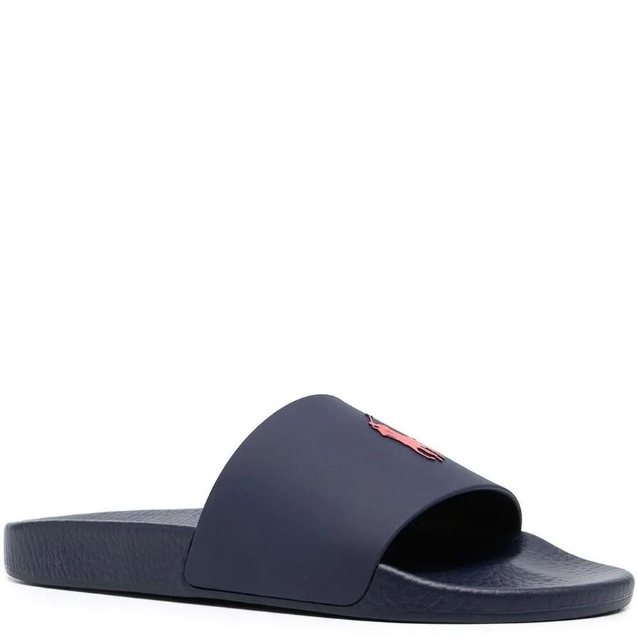 POLO RALPH LAUREN Pliažo šlepetės per pirštą vyrams, Mėlyna, Polo slide sandals 2