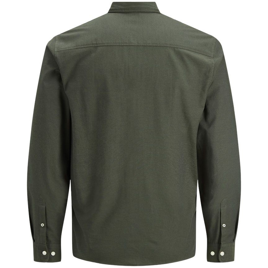 JACK & JONES Marškiniai vyrams, Žalia, JJEOXFORD SHIRT LS NOO 4
