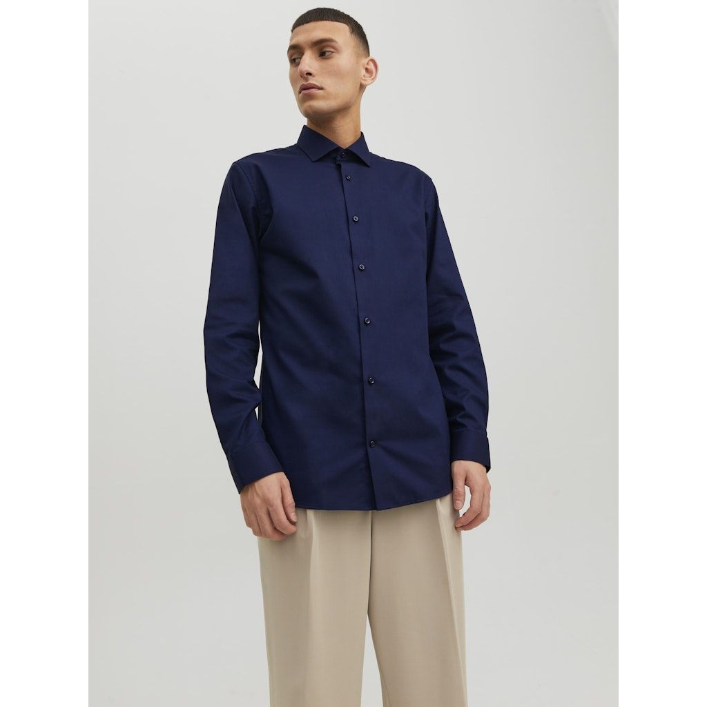 JACK & JONES Marškiniai vyrams, Mėlyna, JPRBLAPARKER SHIRT L/S 5