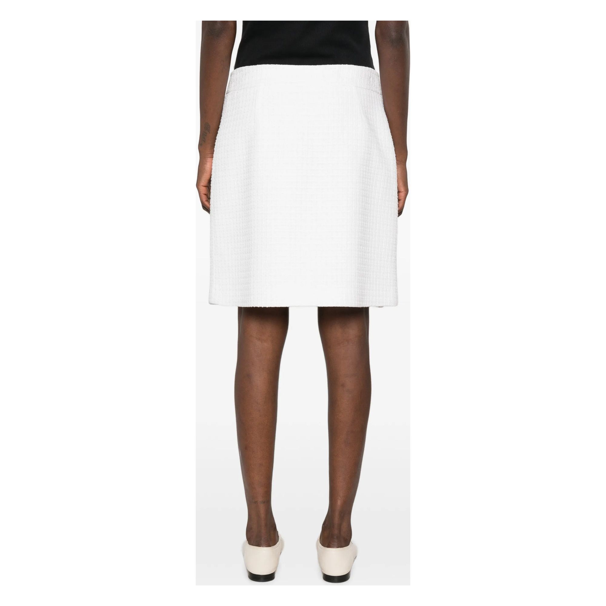 ANDIATA Midi sijonas moterims, Balta, Skirt 4