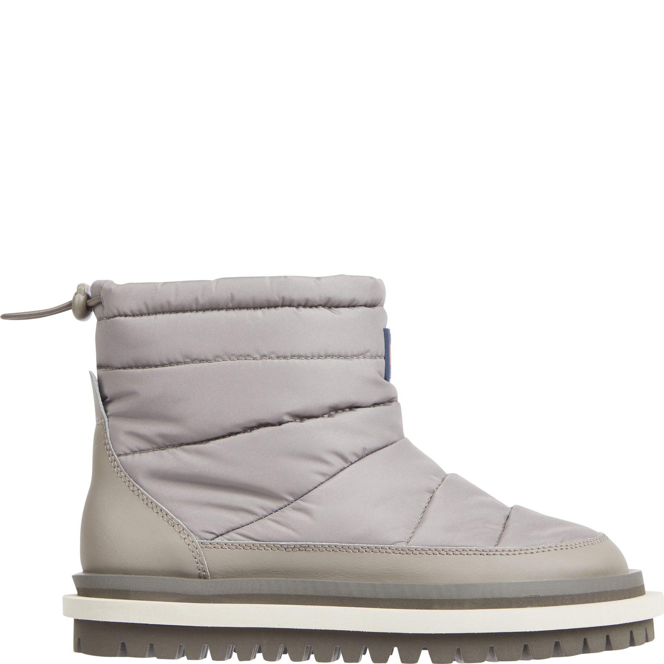 TOMMY JEANS Pašiltinti aulinukai moterims, Smėlio, Padded flat boot 1