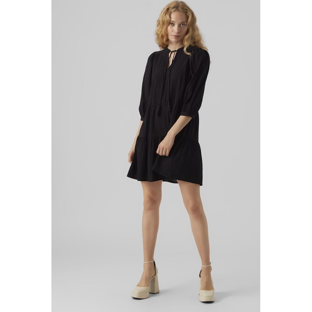 VERO MODA Mini suknelė moterims, Juoda, VMPRETTY 3/4 TUNIC W 2