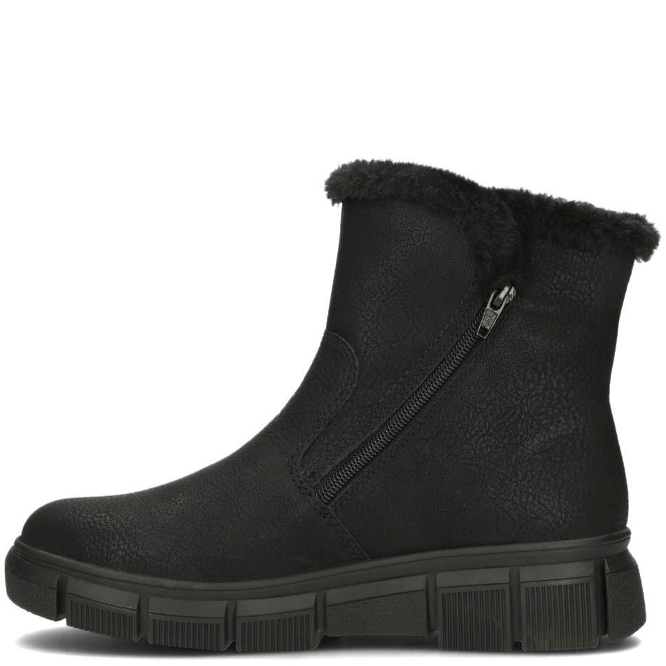 RIEKER Aulinukai moterims, Juoda, BOOTIES 3