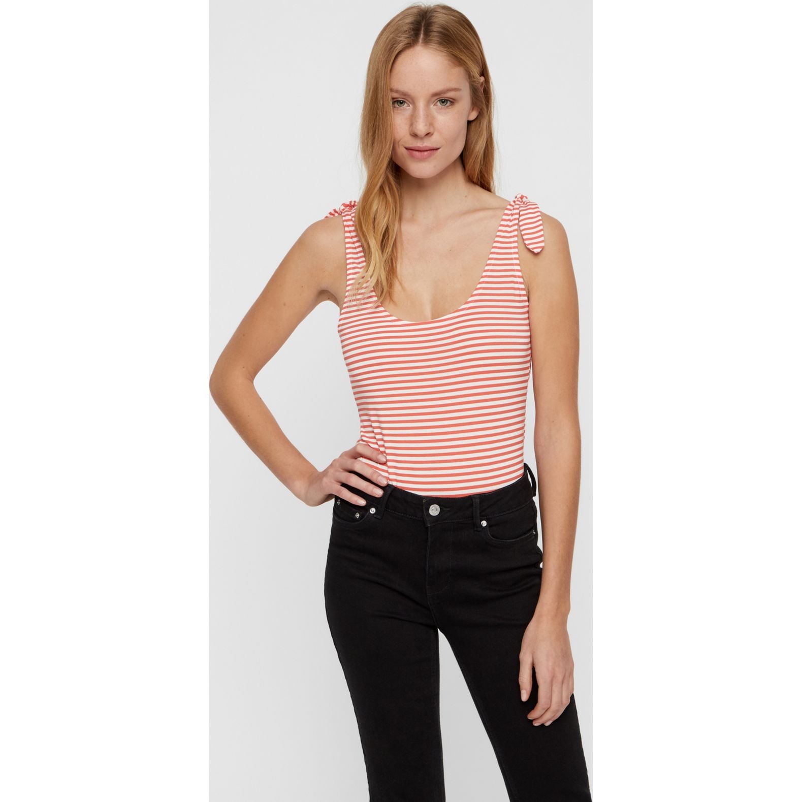 VERO MODA Palaidinės moterims, Raudona, VMAVA SL BODY JR 2