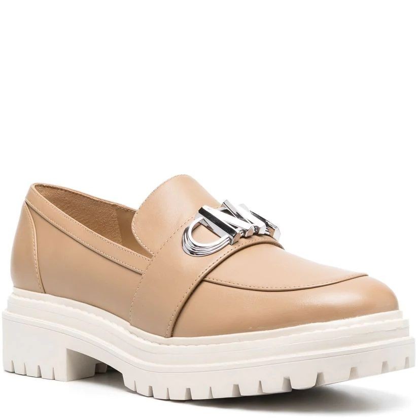 MICHAEL KORS Loaferiai moterims, Ruda, Parker leather loafer 1