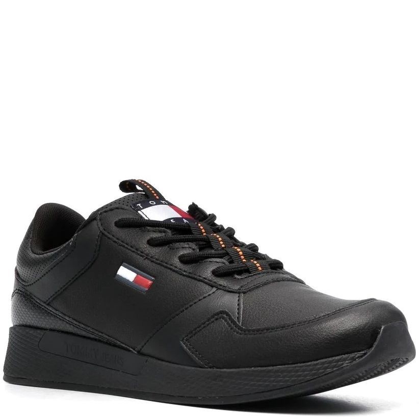 TOMMY JEANS Sportiniai bateliai vyrams, Juoda,  FLEXI RUNNER ESS SHOE 1