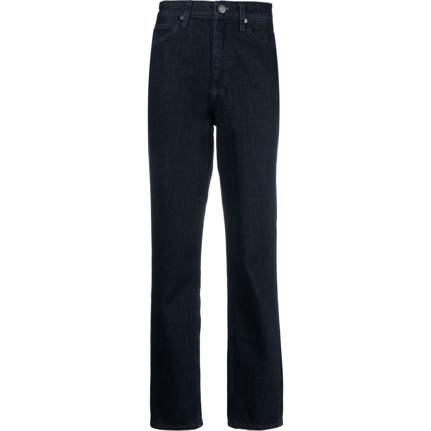 CALVIN KLEIN Tiesūs džinsai moterims, Mėlyna, High rise slim straight
