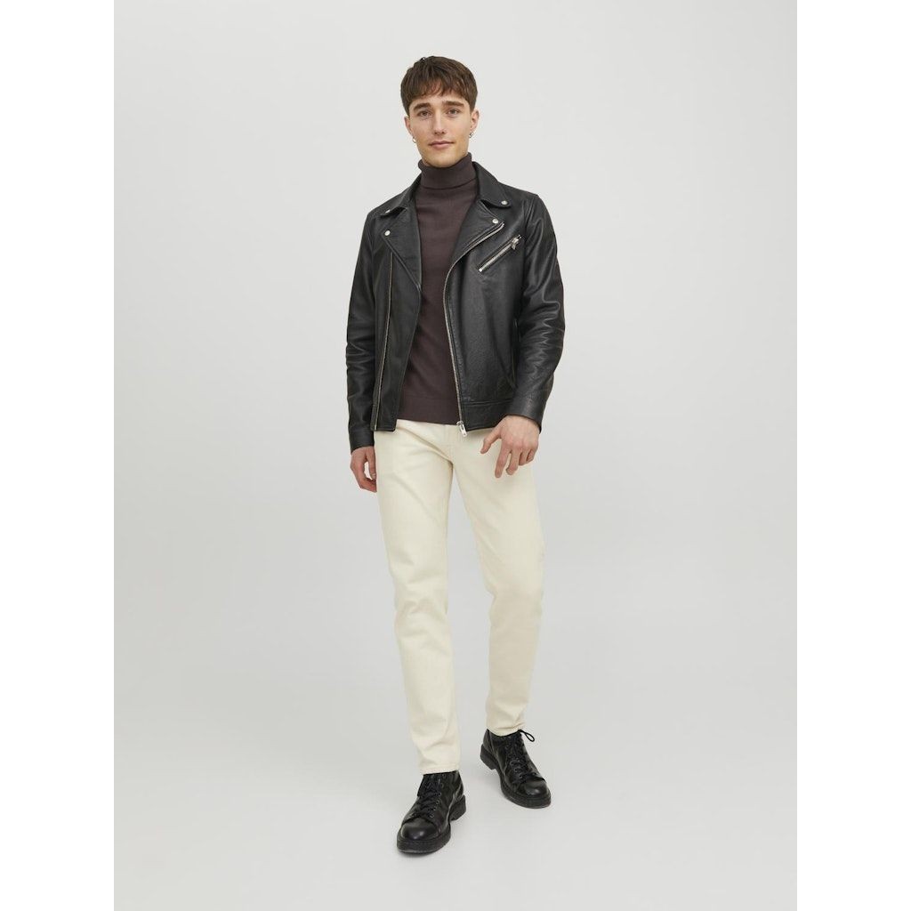 JACK & JONES Džemperis vyrams, Ruda, JJEEMIL KNIT ROLL NE 6