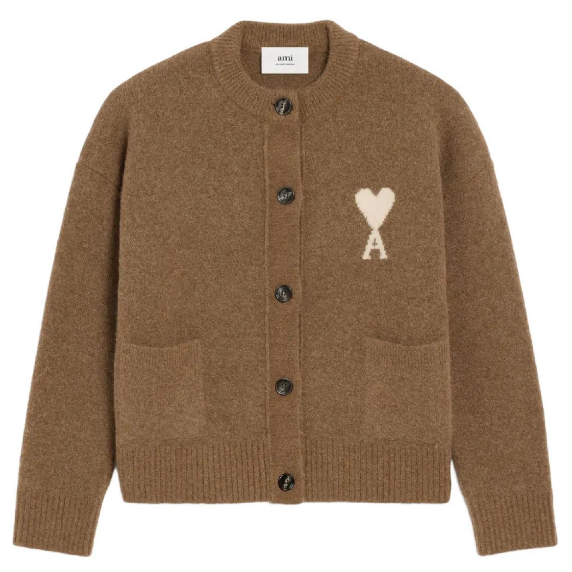 AMI PARIS Kardiganas, Ruda, Ami de coeur cardigan 1