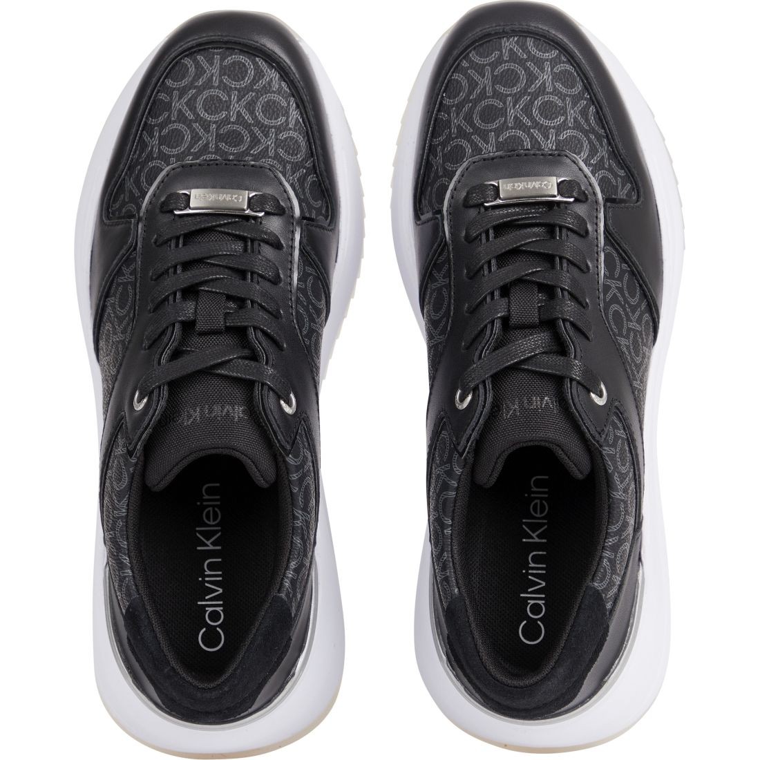 CALVIN KLEIN Sportiniai bateliai moterims, Juoda, Chunky intern wedge sport shoe 4
