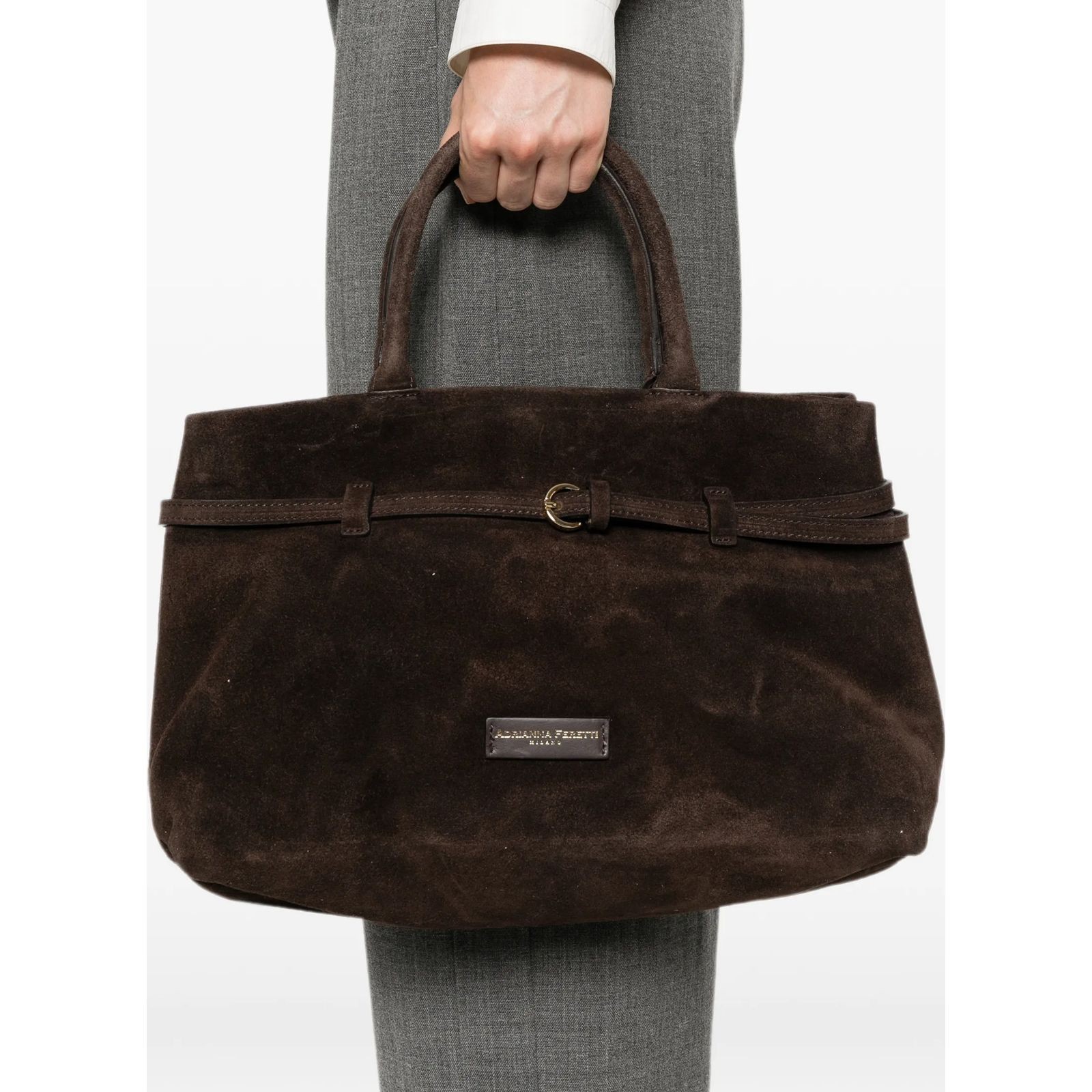 ADRIANNA FERETTI Pirkinių krepšys moterims, D.brown, Tote bag, af6596-26108dbrw 2