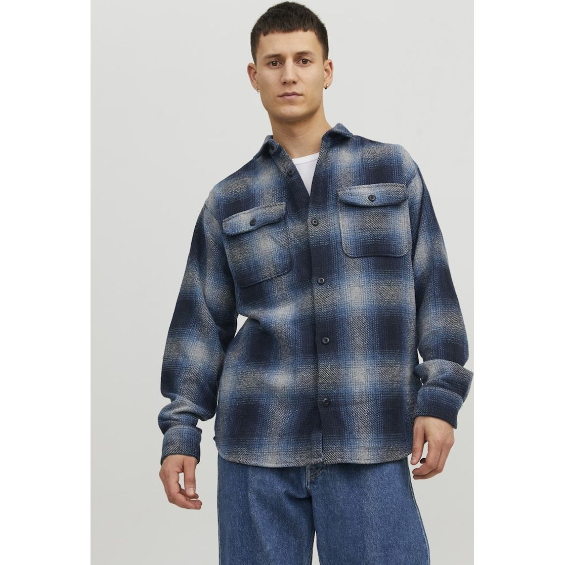 JACK & JONES Marškiniai vyrams, Mėlyna, JCOREACT DARREN OVERSH 2