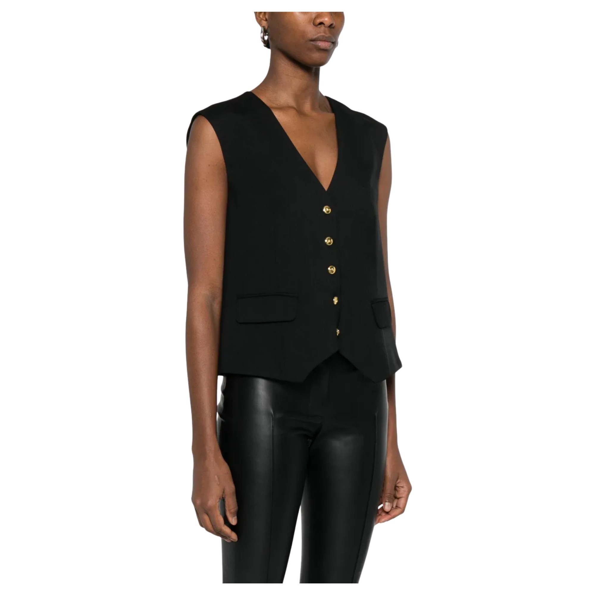 PINKO Liemenė moterims, Juoda, Ketchup gilet 3