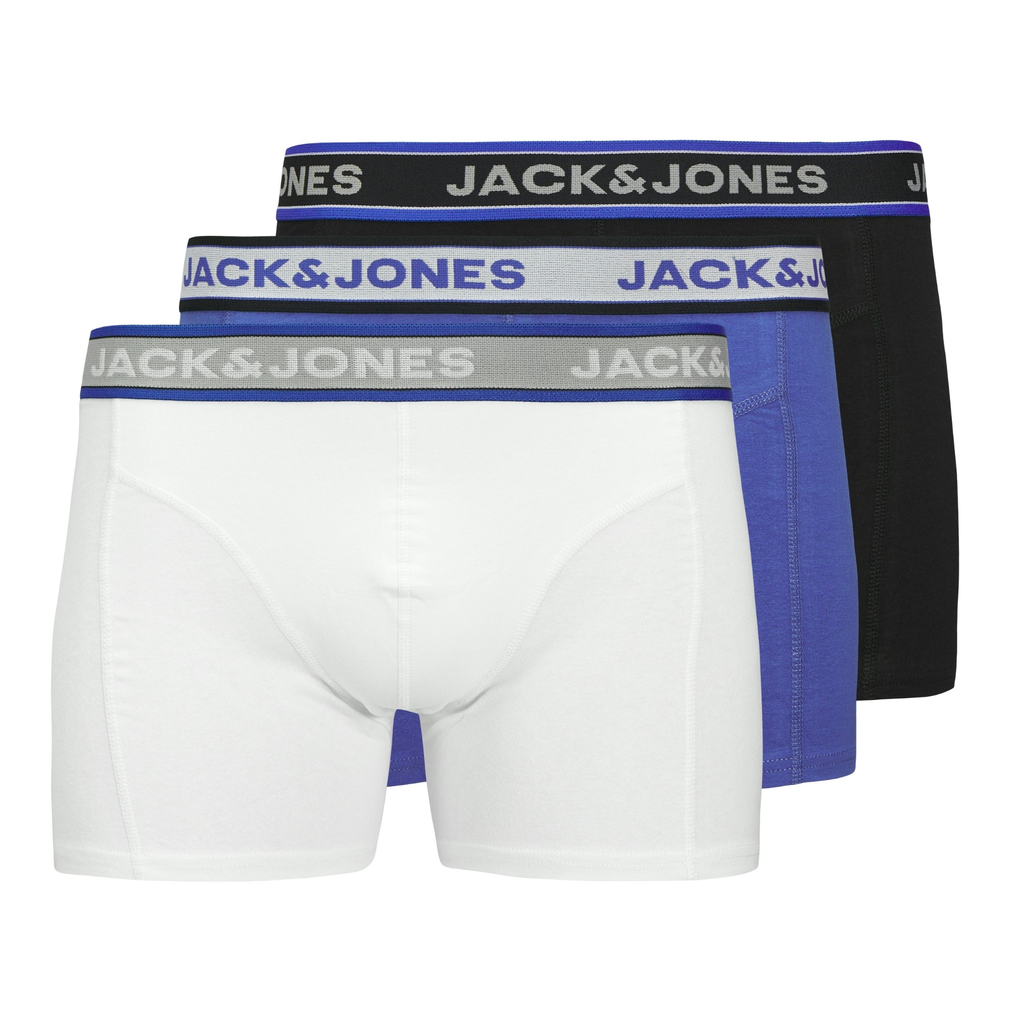 JACK & JONES Ilginti apatiniai vyrams, Marga, Solid trunks 3 pack 1