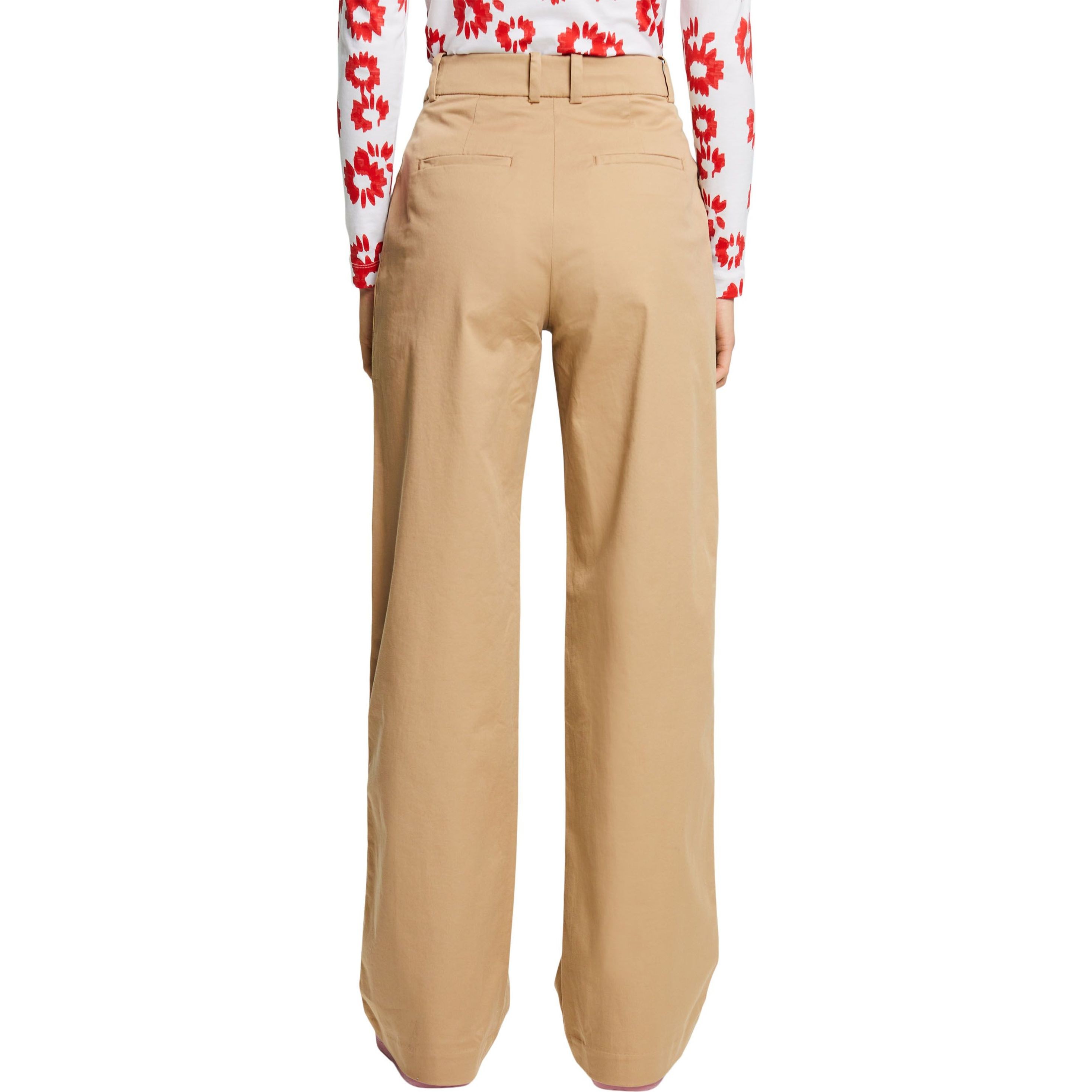 ESPRIT Kelnės moterims, Smėlio, iconic chino pants 3