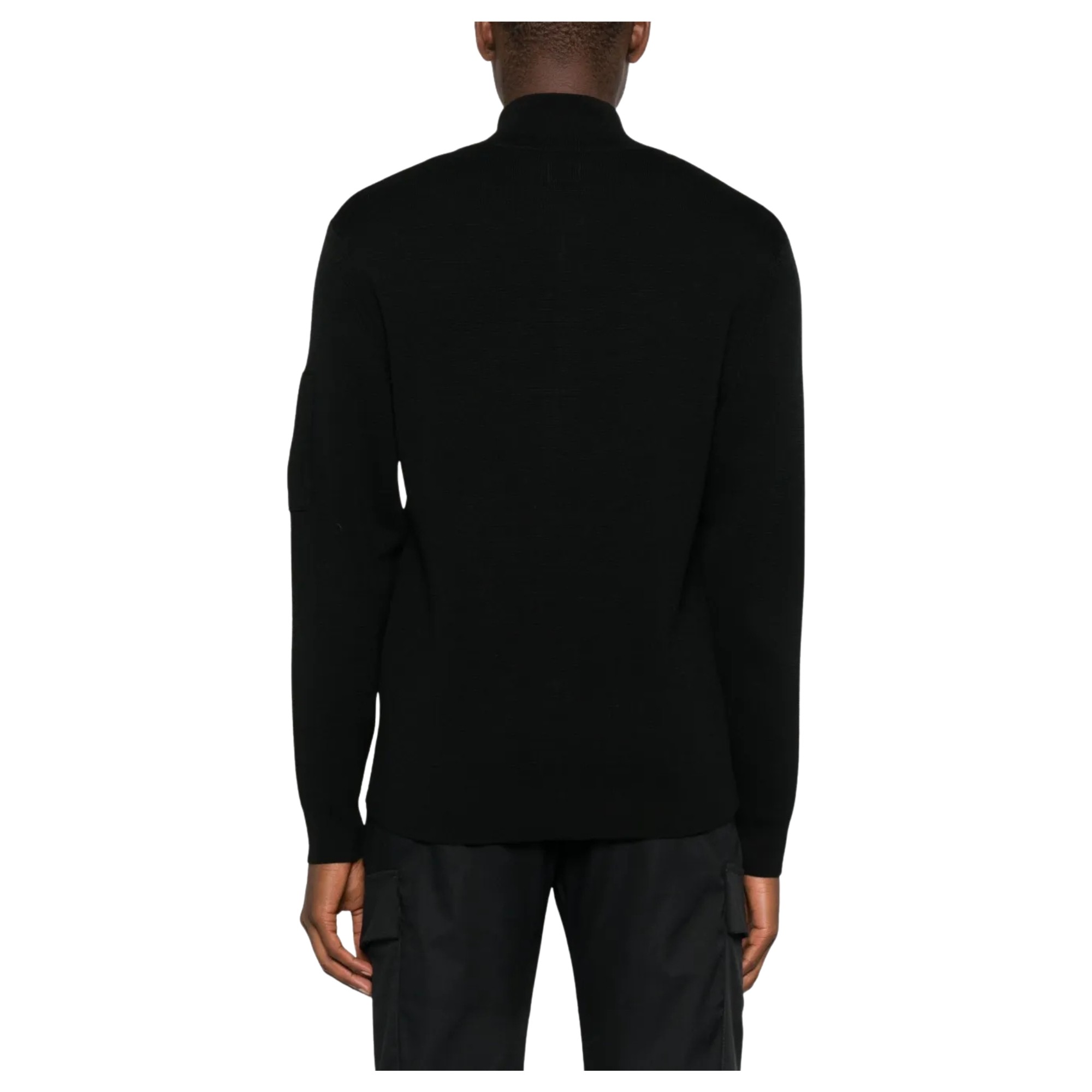 C.P. COMPANY Kardiganas vyrams, Juoda, Cardigan 3