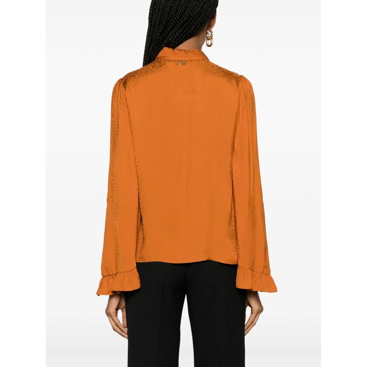 TWINSET Marškiniai ilgomis rankovėmis moterims, Ruda, Long sleeve shirt 4