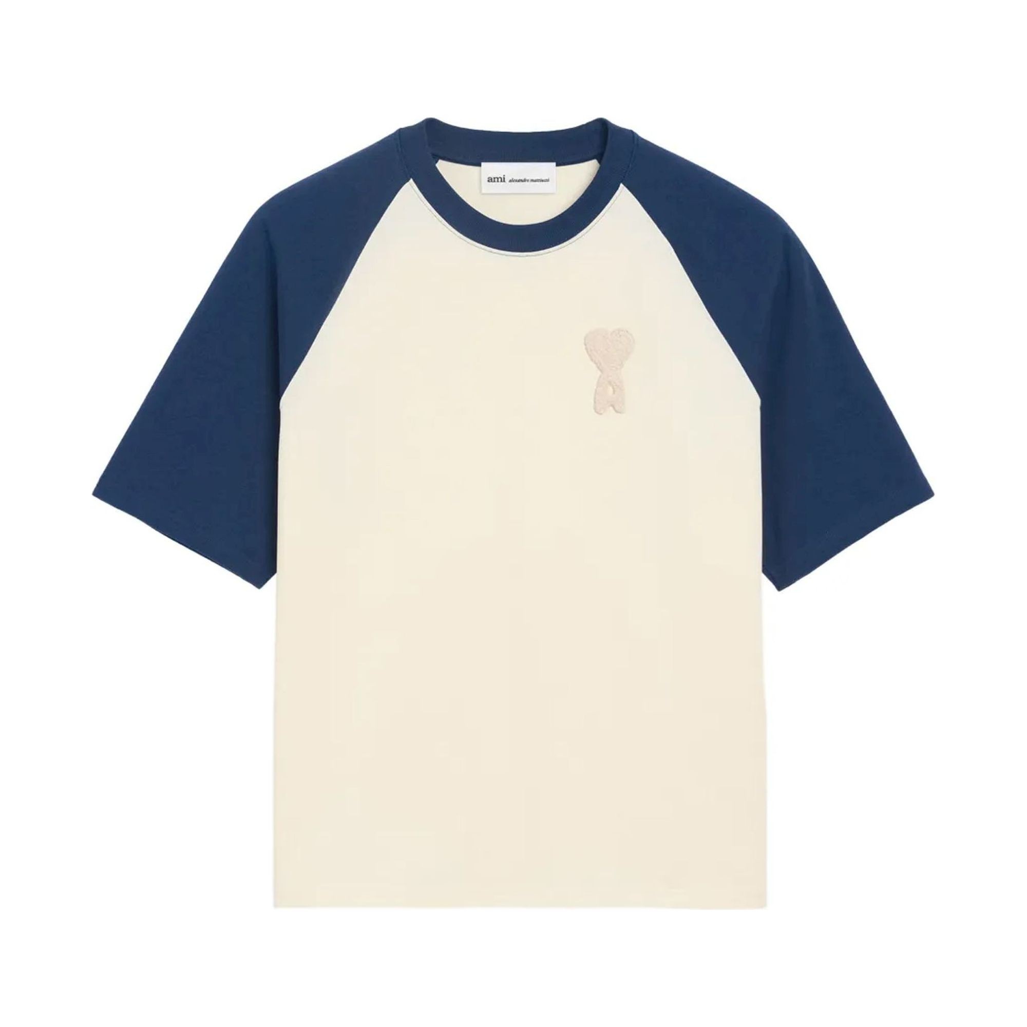 AMI PARIS Marškinėliai trump. rankovėmis, Balta, Short sleeves fit teeshirt 1