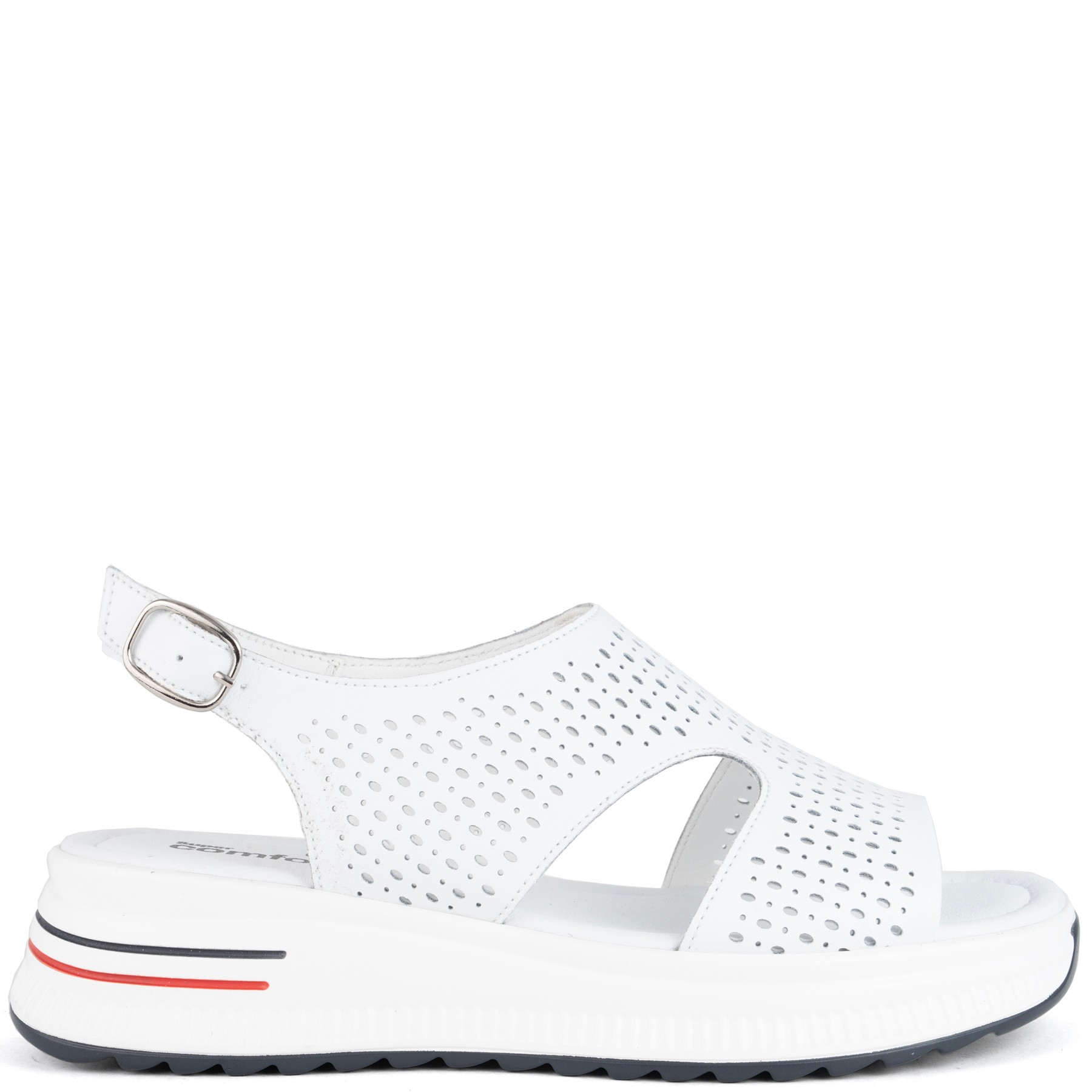 SUPER COMFORT Basutės moterims, Balta, Sandals 25SS 2