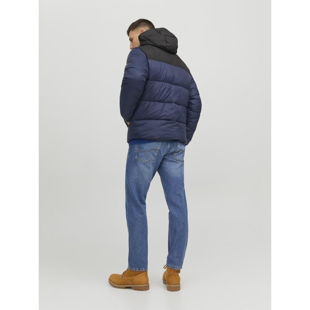 JACK & JONES Striukė vyrams, Mėlyna, JJETOBY PUFFER HOOD 2