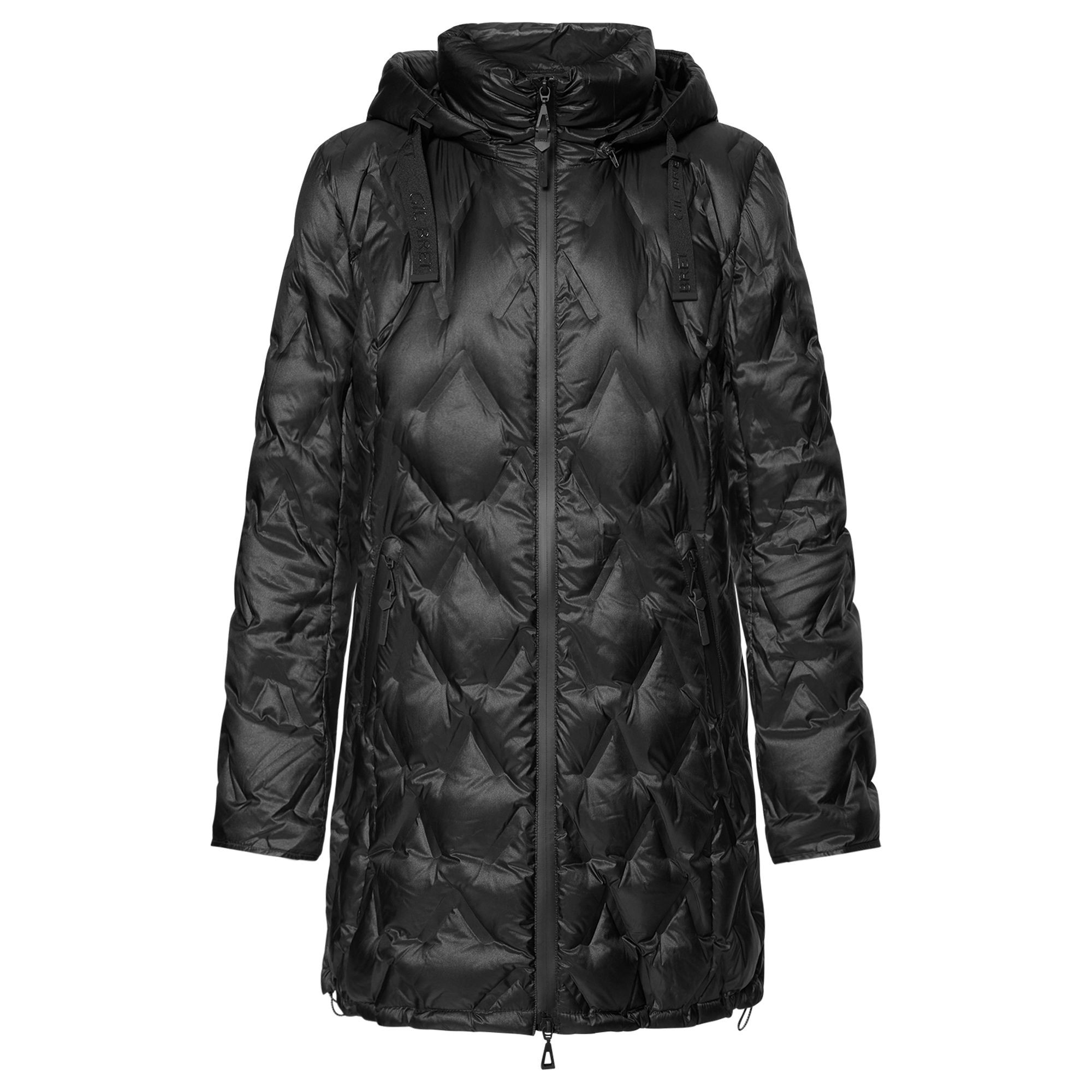 GIL BRET Pūkinis paltas moterims, Juoda, Down coat 1