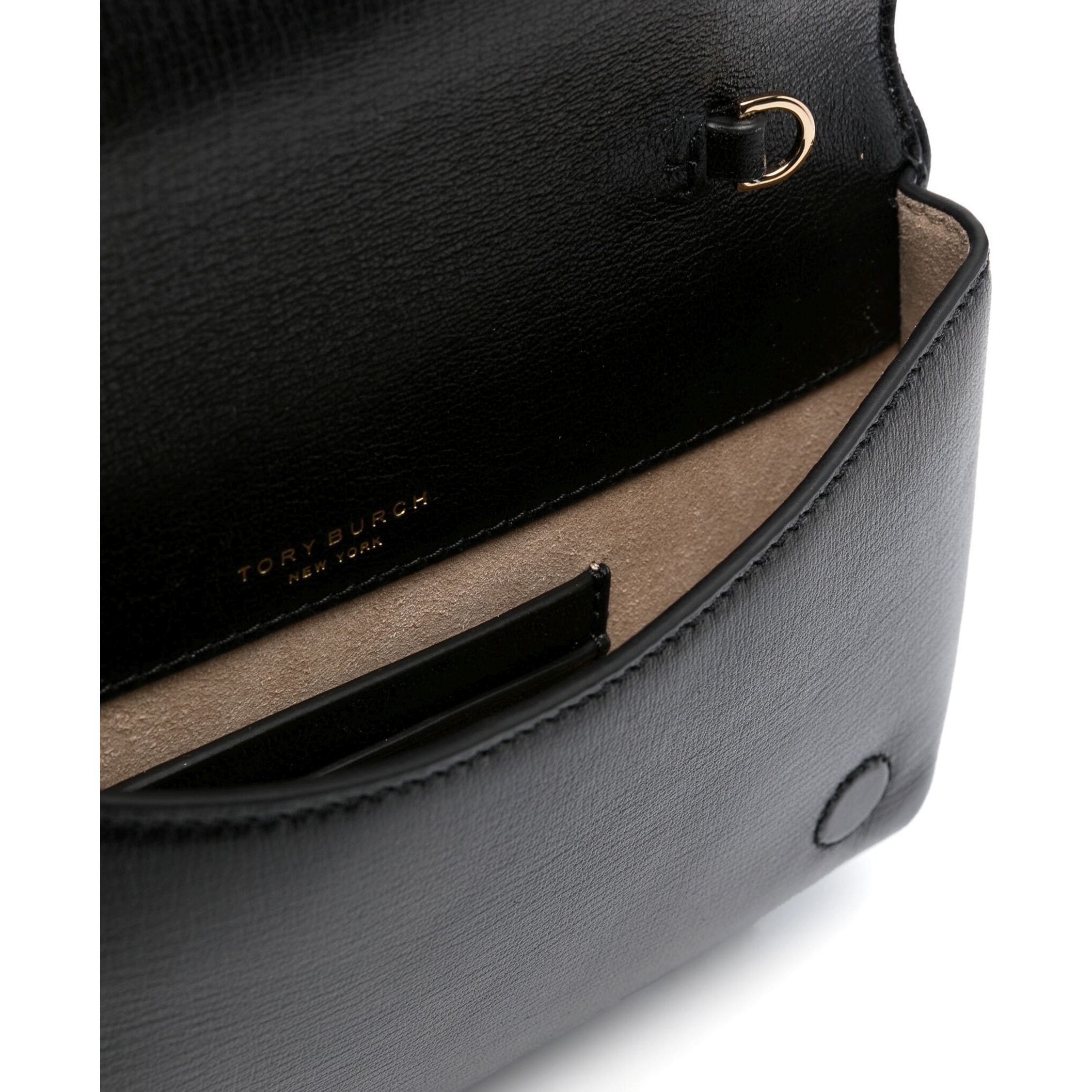 TORY BURCH Delninukė moterims, Juoda, Reva clutch 4