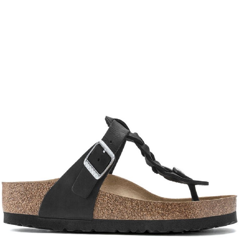 BIRKENSTOCK Šlepetės moterims, Juoda,  Gizeh Braided Slippers 2