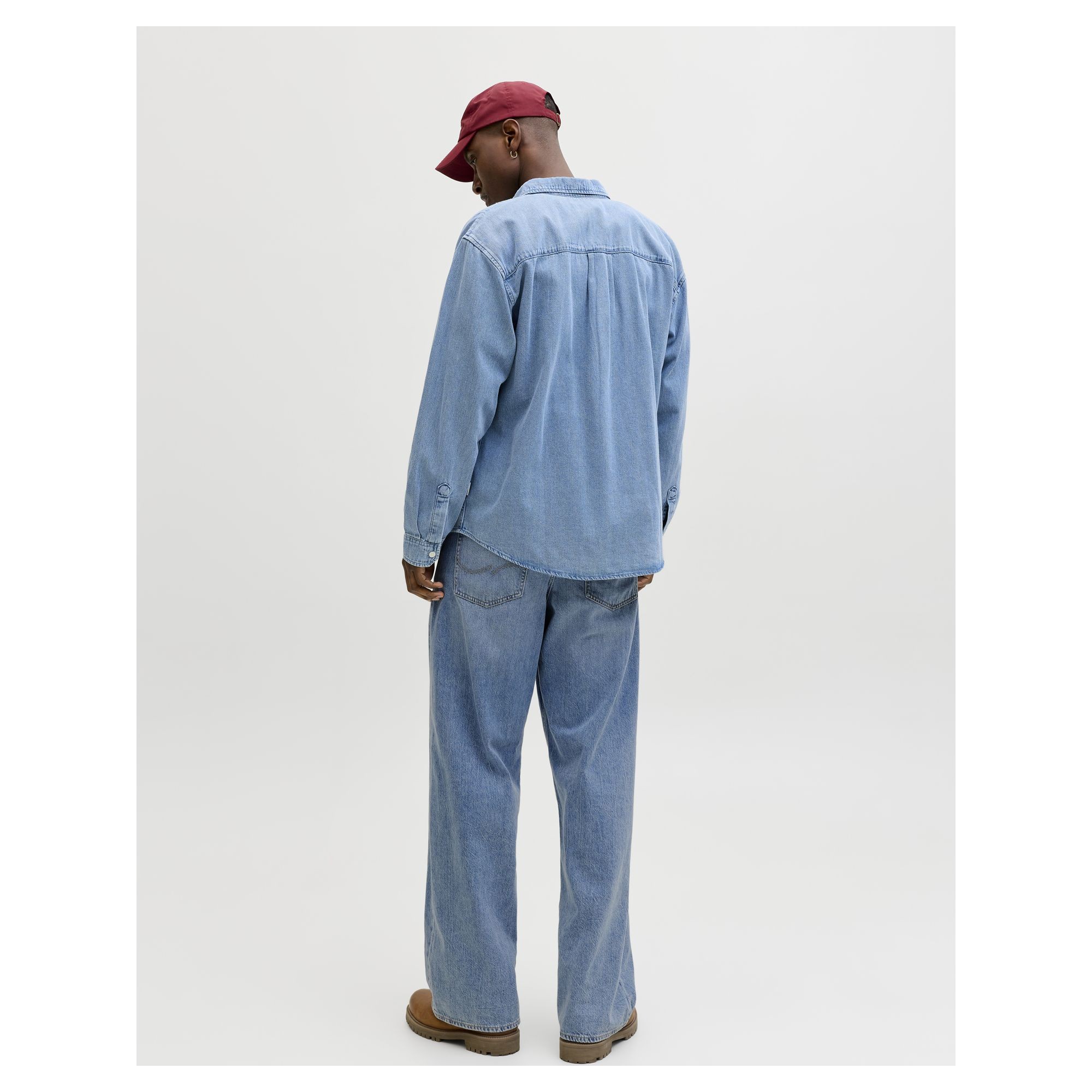JACK & JONES Platūs džinsai vyrams, Mėlyna, Dave 6