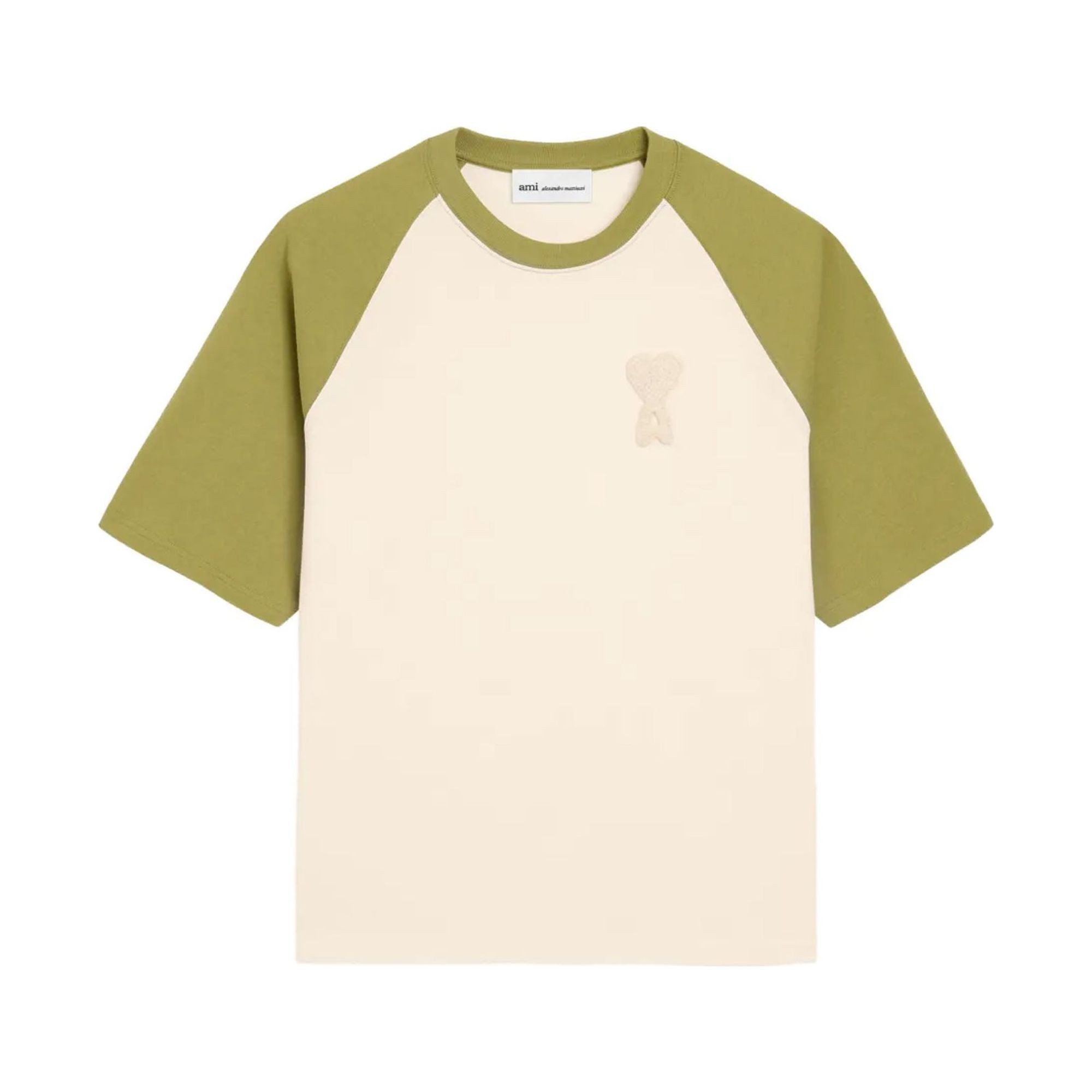 AMI PARIS Marškinėliai trump. rankovėmis, Balta, Short sleeves fit teeshirt 1