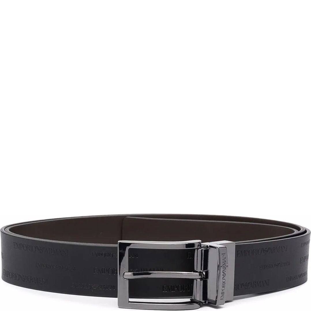 EMPORIO ARMANI Diržas vyrams, Juoda, Fashion belt 1