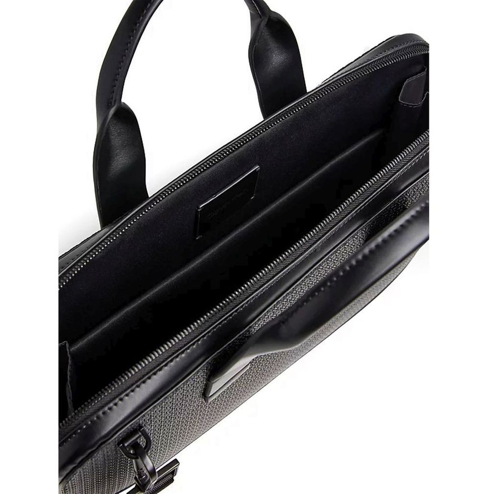 CALVIN KLEIN Dėklas kompiuteriui vyrams, Juoda, Modern bar slim laptop bag 3