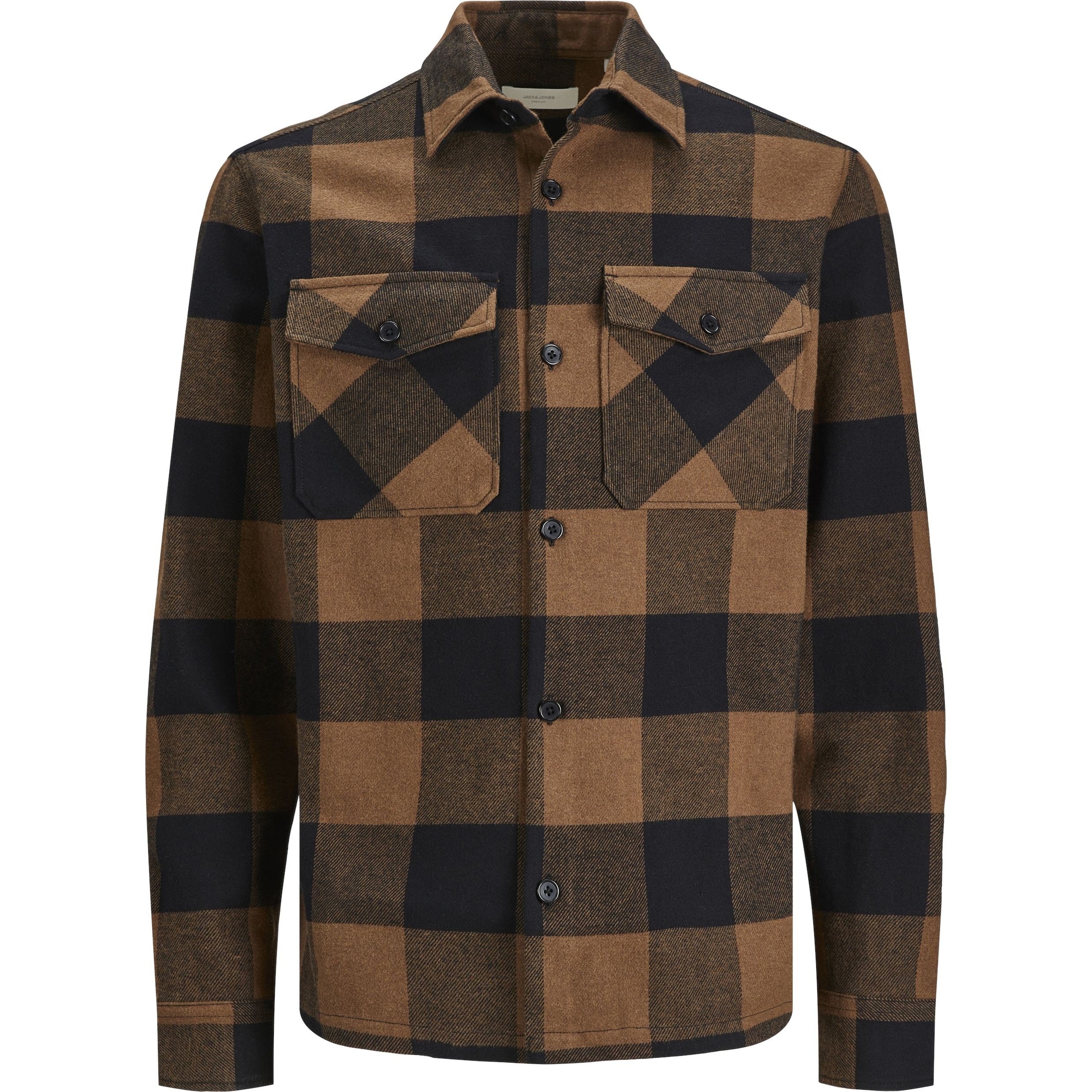 JACK & JONES Marškiniai vyrams, Žalia, JPRROY CHECK OVERSHIRT 1