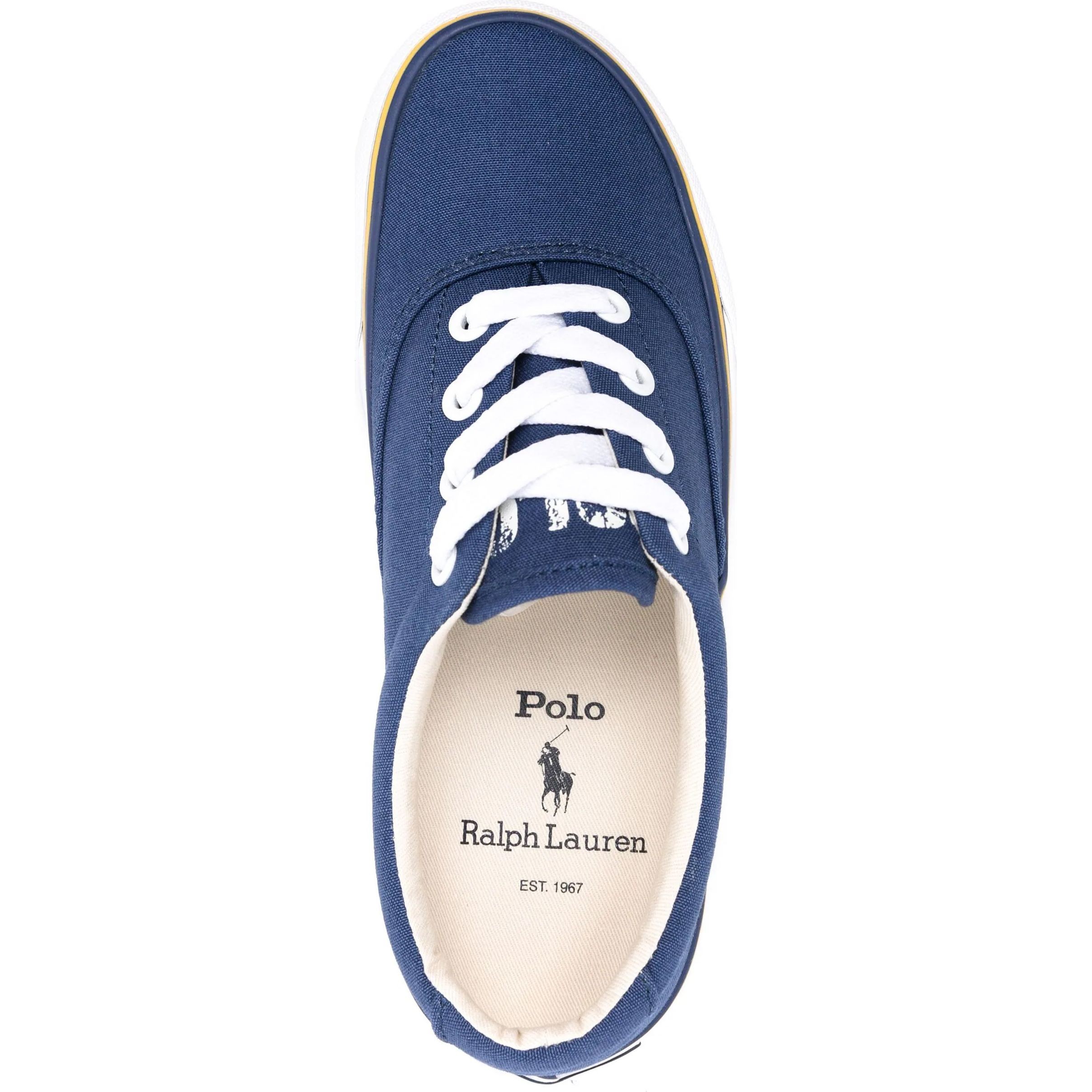 POLO RALPH LAUREN Laisvalaikio bateliai moterims, Mėlyna, Canvas sneakers 4