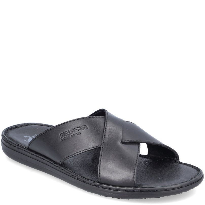RIEKER Šlepetės vyrams, Juoda, SLIPPERS 1