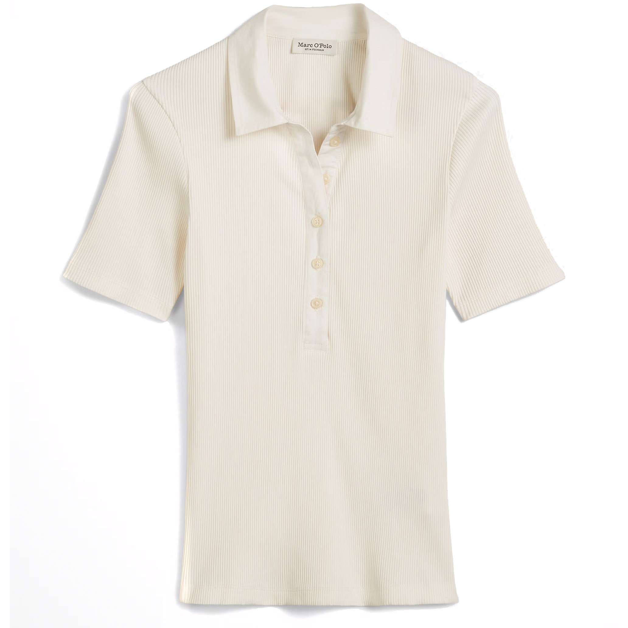 MARC O'POLO Polo marškiniai trumpos rank. moterims, Balta, 506215653001 Polo short 1