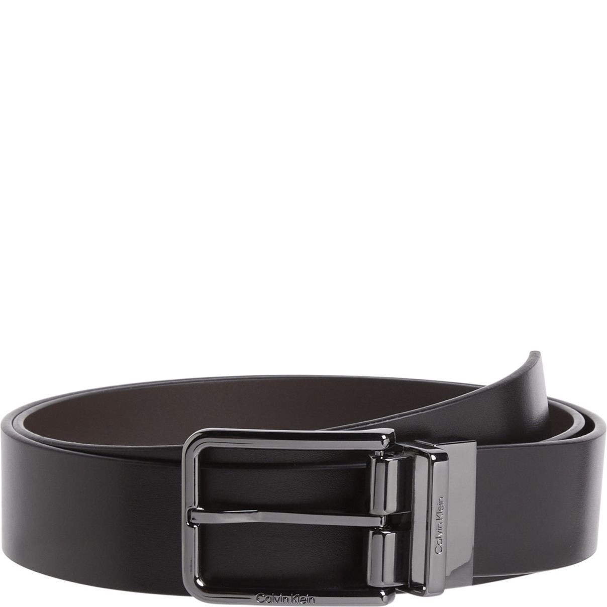 CALVIN KLEIN Diržas vyrams, Juoda, 2 buckles 1 strap belt set 2