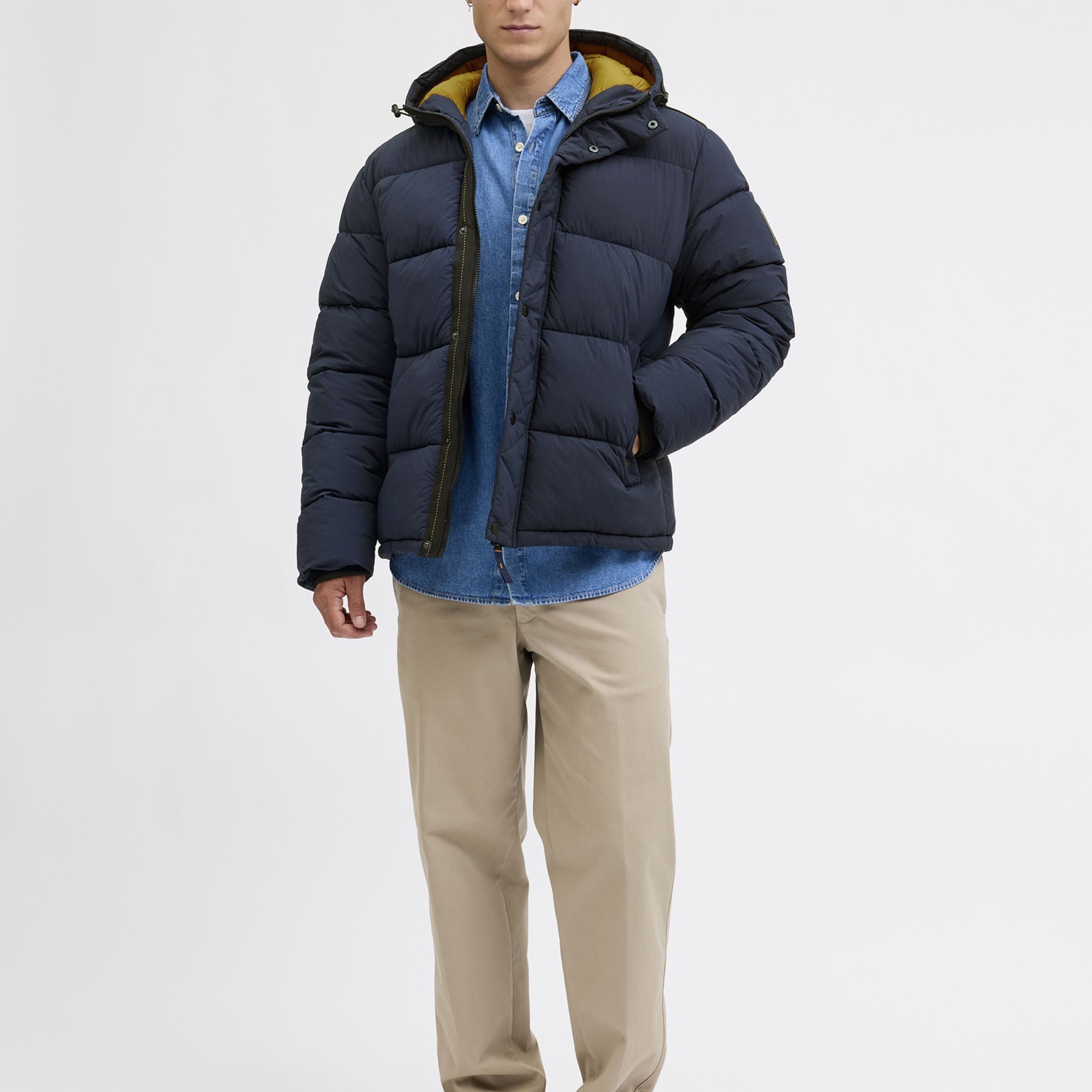 JACK & JONES Pūkinė striukė vyrams, Mėlyna, Detroit 6