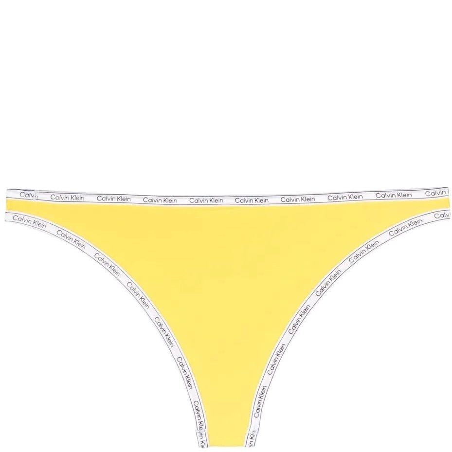 CALVIN KLEIN UW Apatinė kostiumėlio dalis moterims, Geltona, Bikini swim 2
