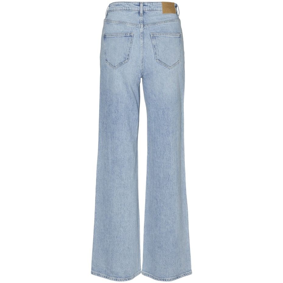 VERO MODA Platūs džinsai moterims, Mėlyna, VMTESSA HR WIDE JEAN 2