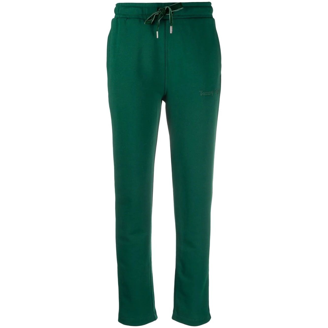 TOMMY HILFIGER Laisvalaikio kelnės moterims, Žalia, Tapered regular trim sweatpant 1