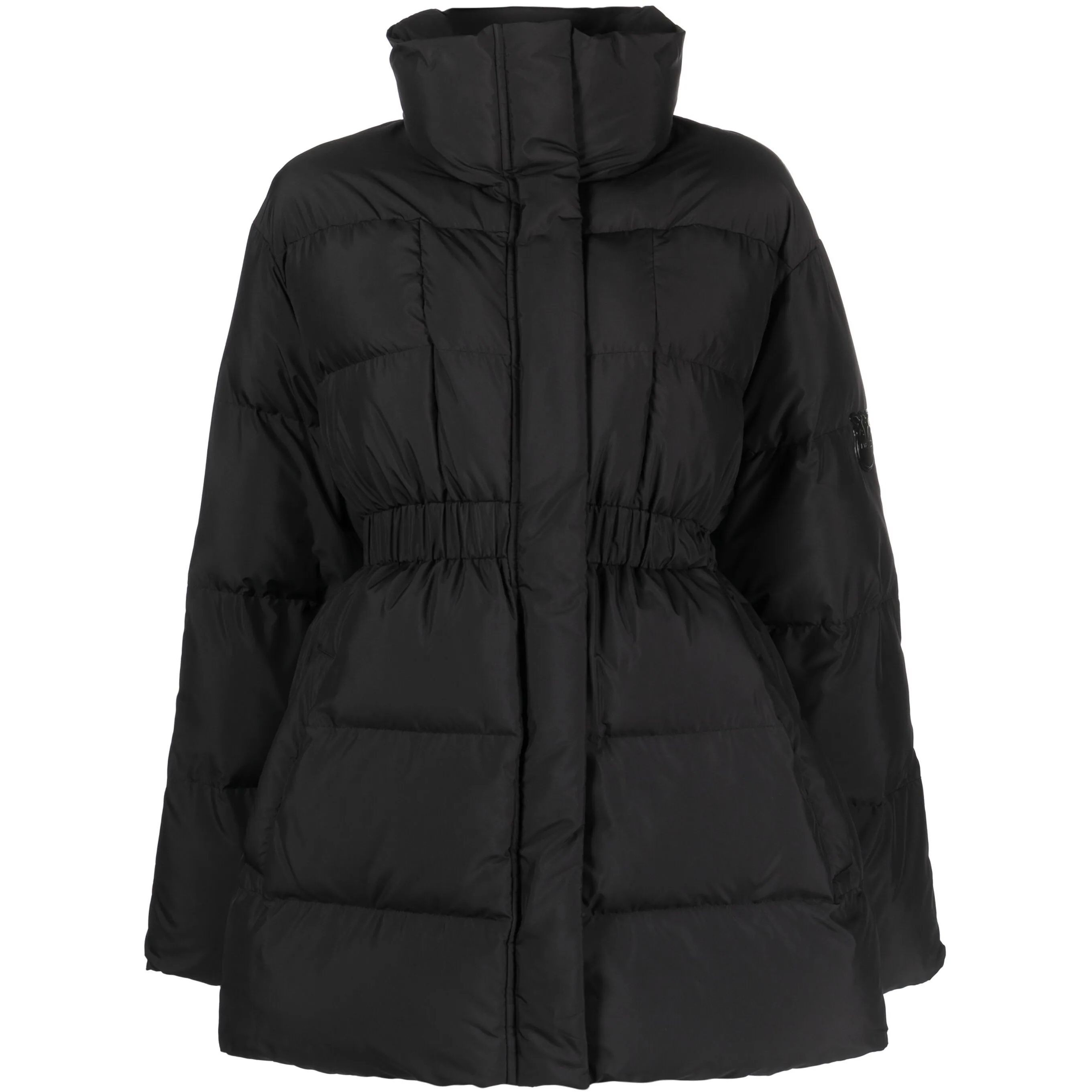 PINKO Pūkinis paltas moterims, Juoda, Causale coat 1