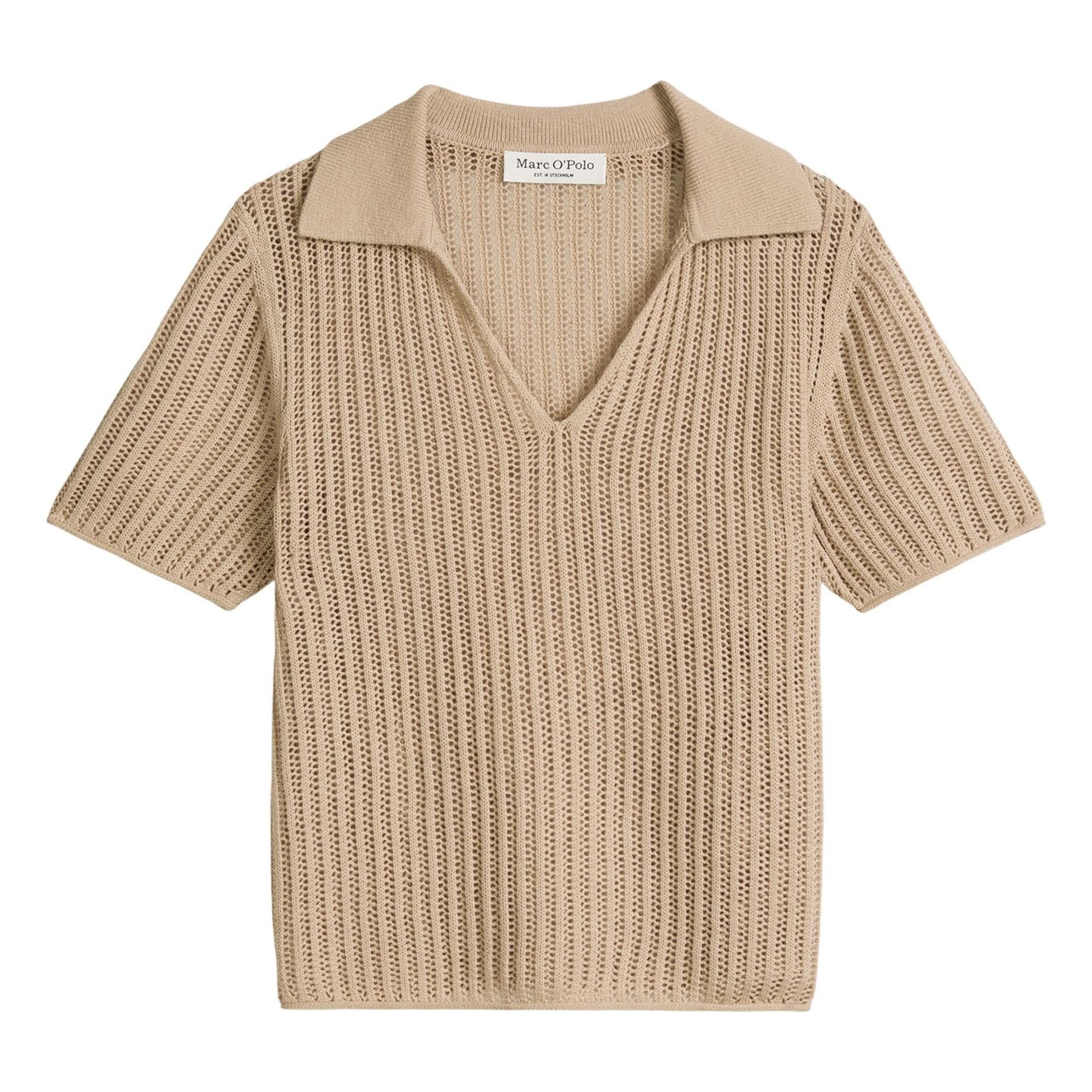 MARC O'POLO Polo marškiniai trumpos rank. moterims, Ruda, 5000014145 Polo short