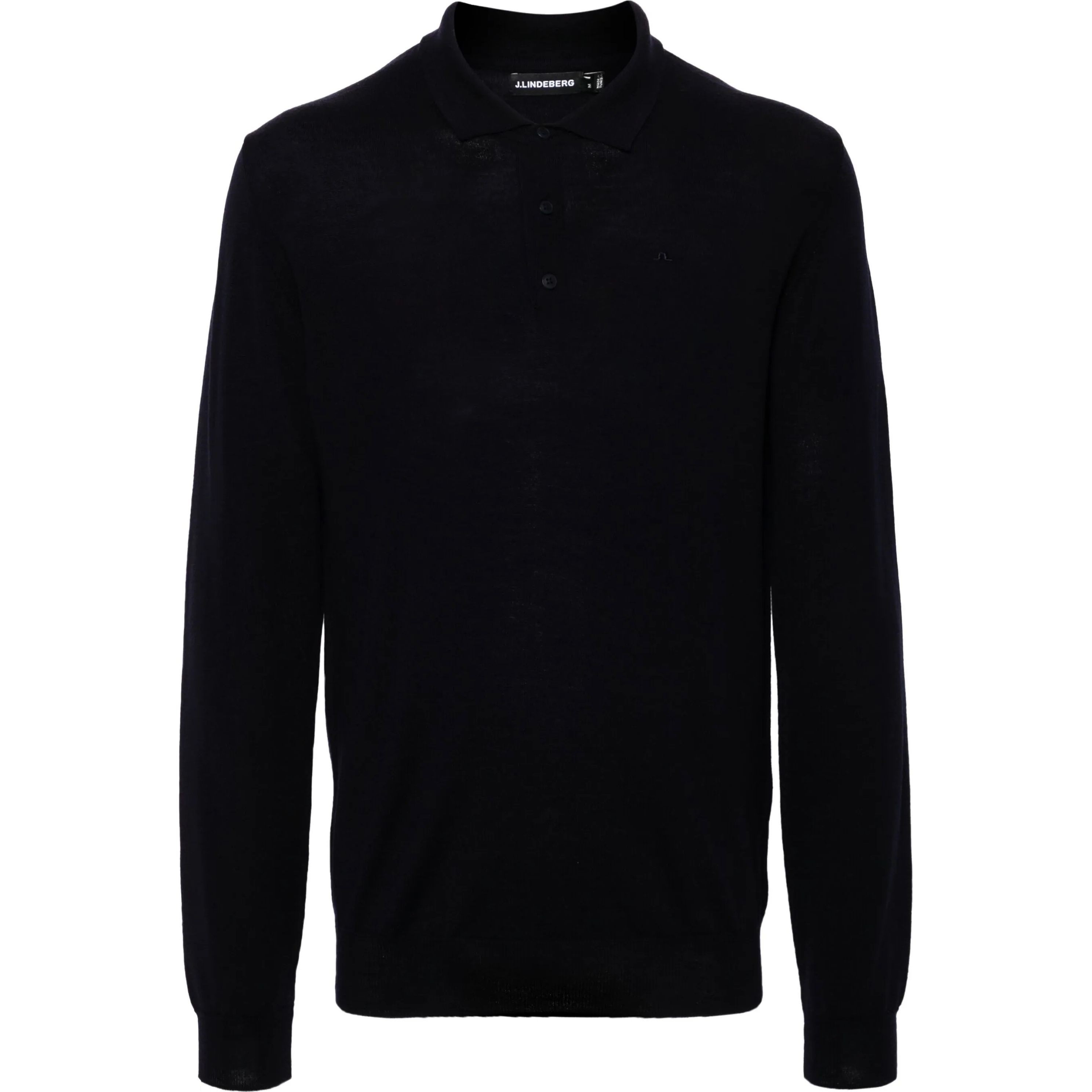 J.LINDEBERG Polo marškiniai ilgos rank. vyrams, Mėlyna, Noel light merino polo shirt