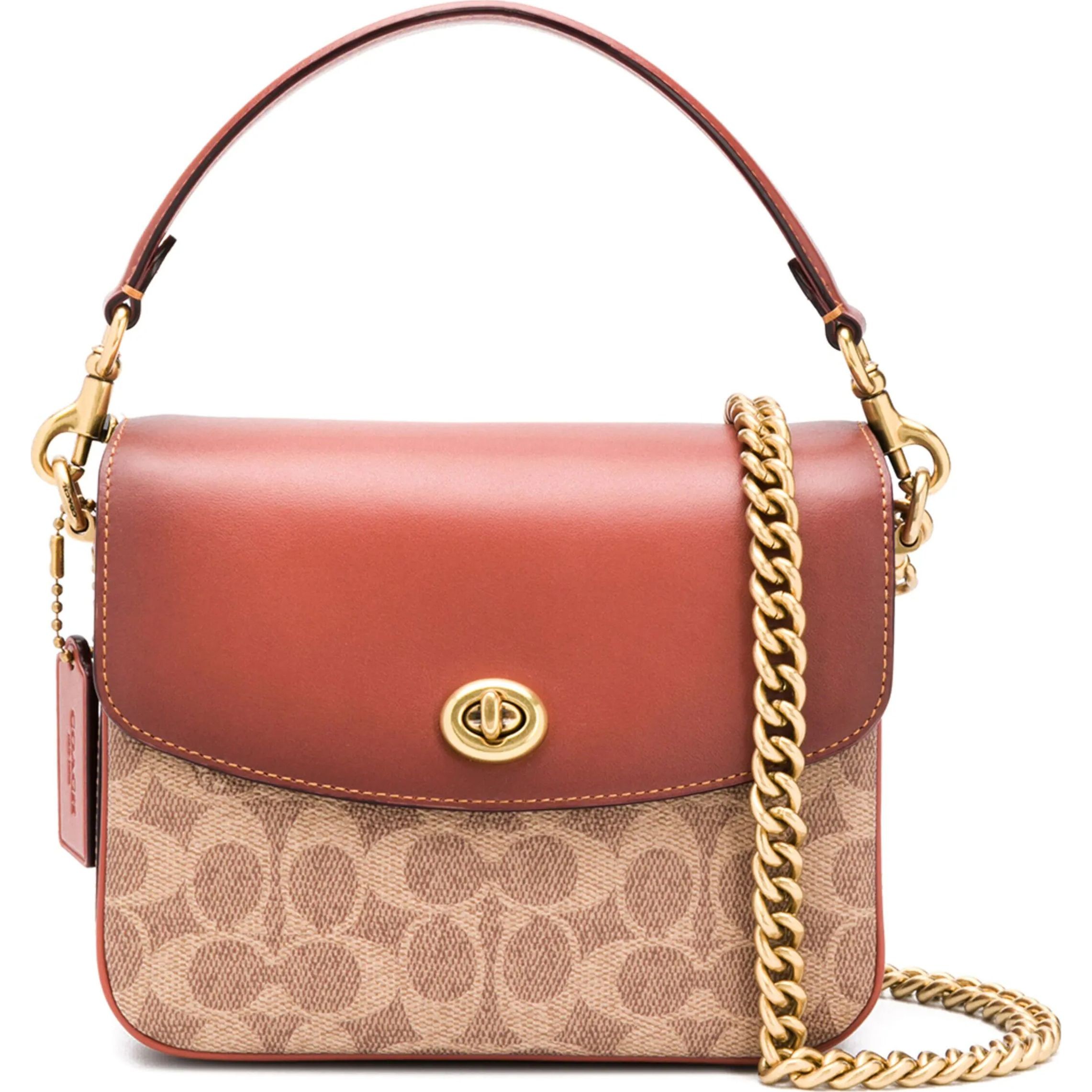 COACH Rankinė per petį moterims, Ruda, Signature cassie crossbody 19 1