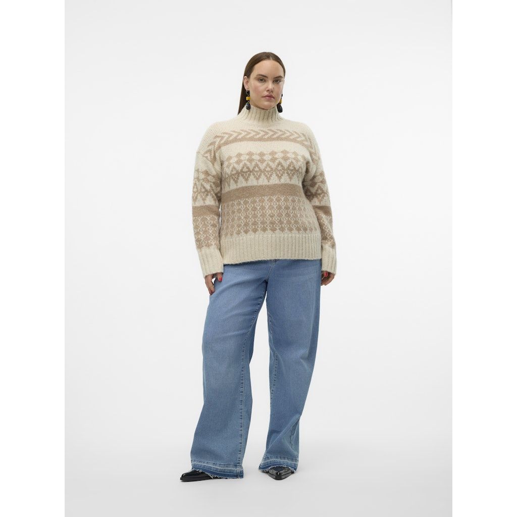 VERO MODA Megztinis su kaklu moterims, Marga, Ample highneck pullover boo 3