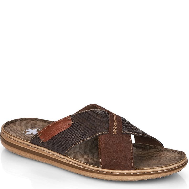 RIEKER Šlepetės vyrams, Ruda, Slippers 1