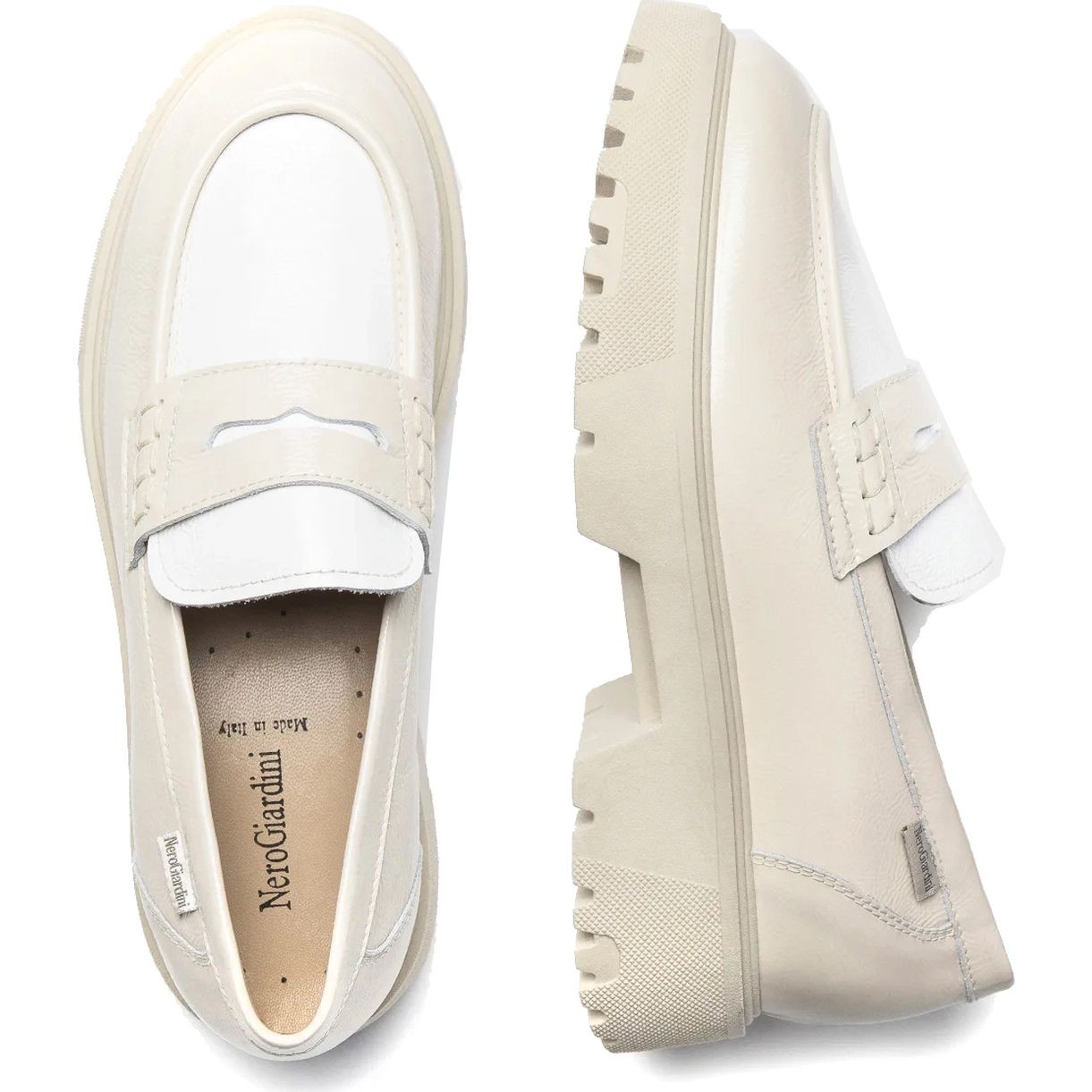 NEROGIARDINI Loaferiai moterims, Smėlio, Nocera loafers 3