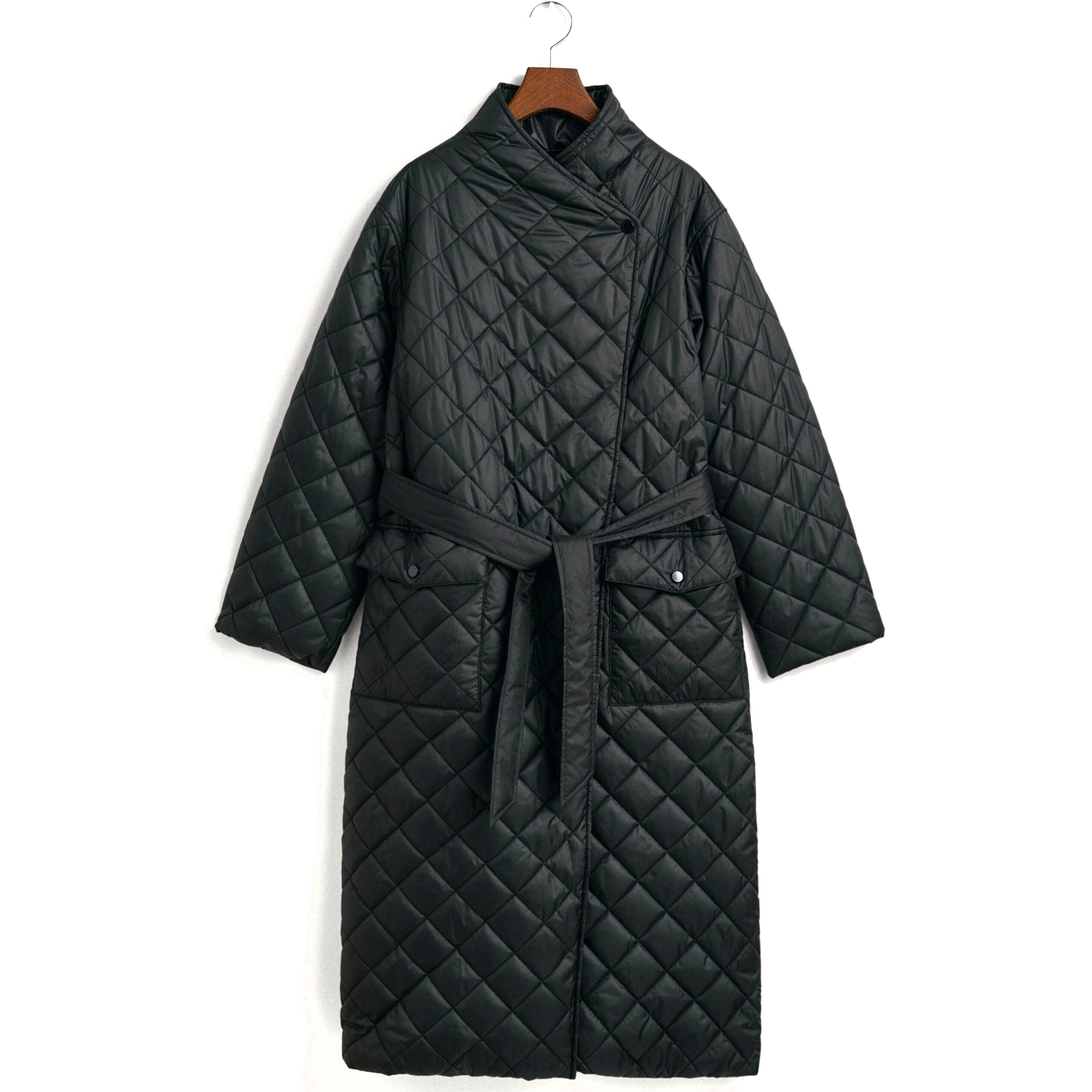 GANT Striukė moterims, Juoda, QUILTED COAT 1