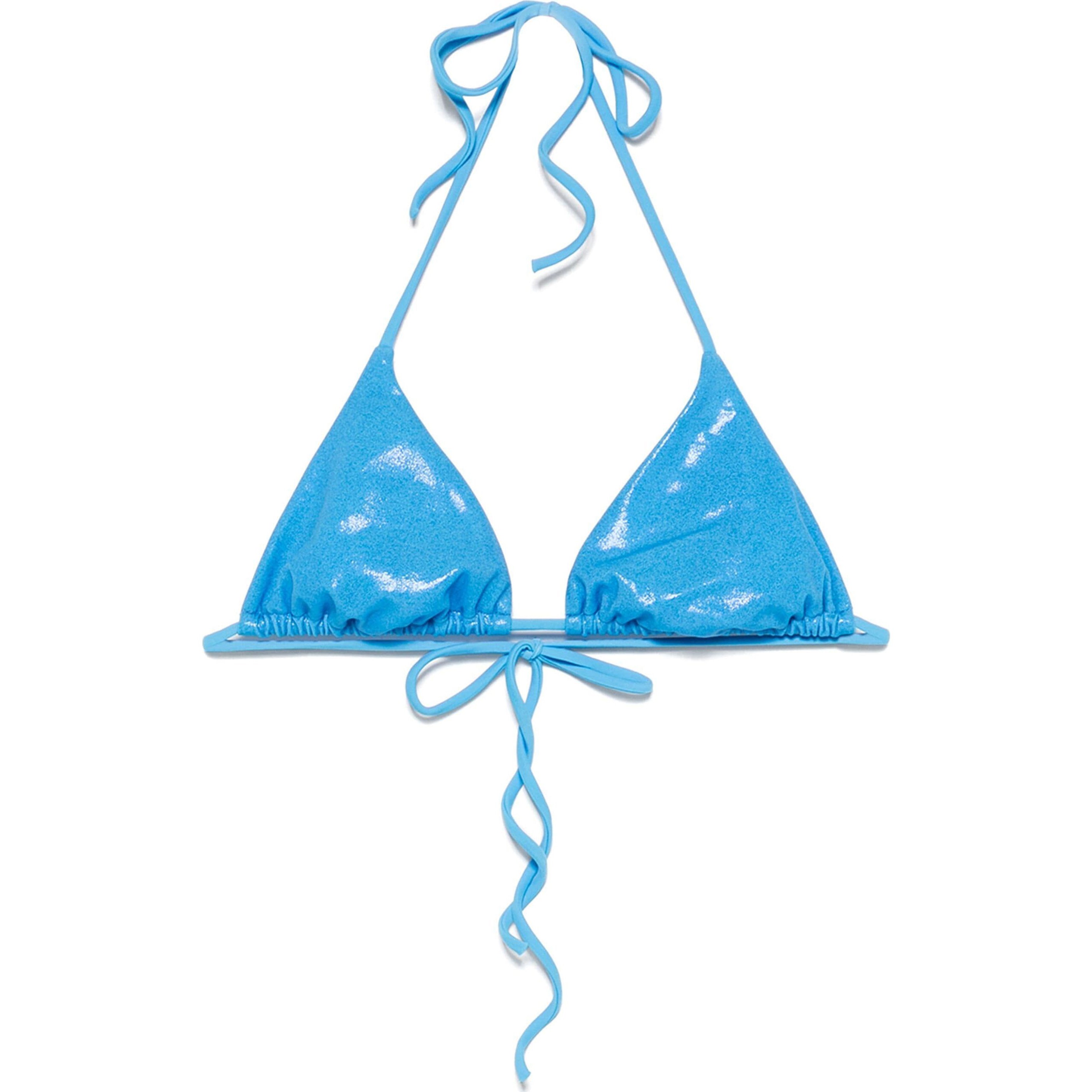 DSQUARED2 UNDERWEAR Viršutinė kostiumėlio dalis moterims, Mėlyna, Triangle top 1